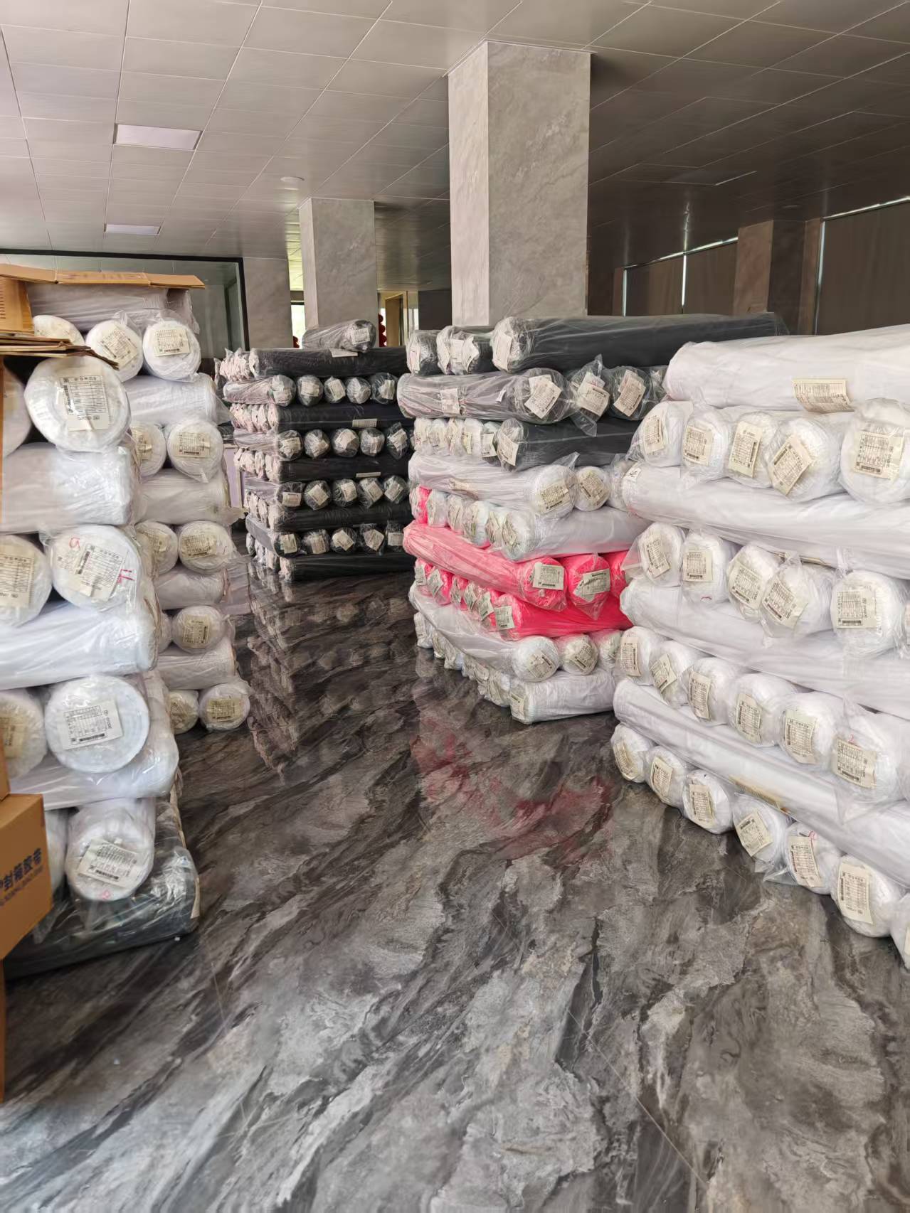 Greige and finished fabric warehouse